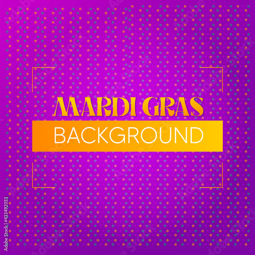 Background happy mardi grass purple venice festival icon- Vector