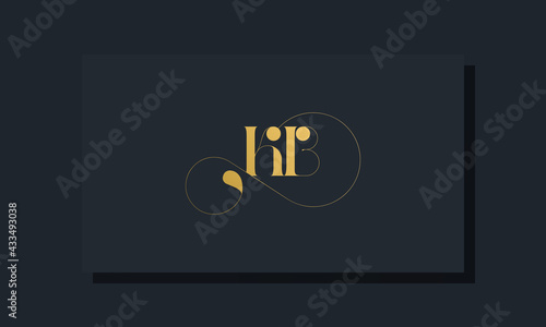 Minimal royal initial letters KB logo