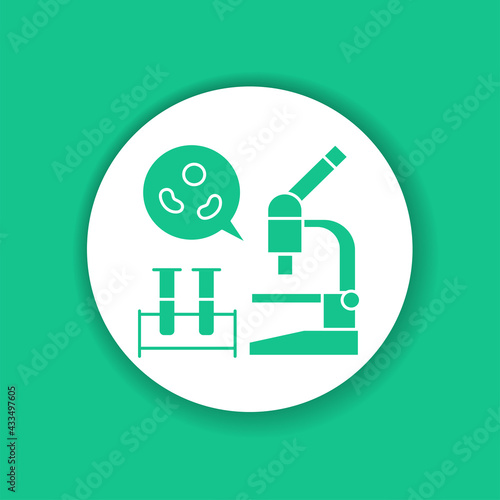 Blood test glyph icon. Medical and scientific concept. Laboratory diagnostics. Pictogram for web, mobile app, promo.