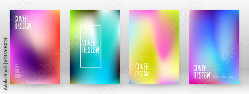 Pastel Soft. Rainbow Gradient Set Color Background