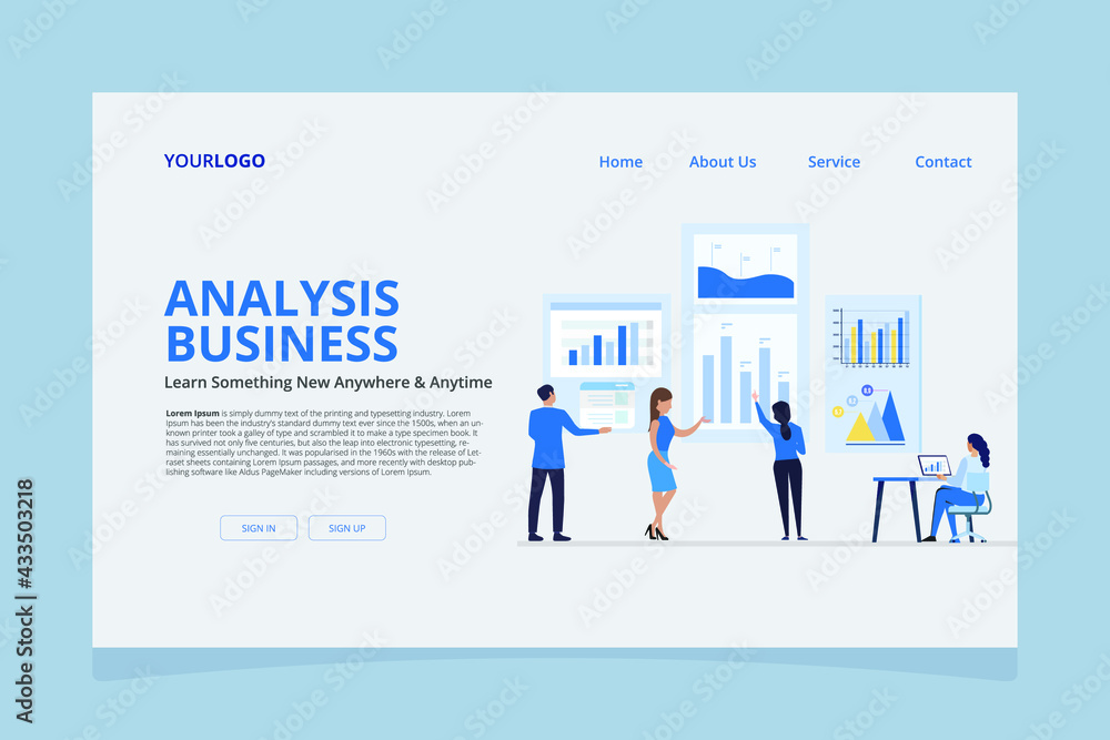Business template with design Business template with design