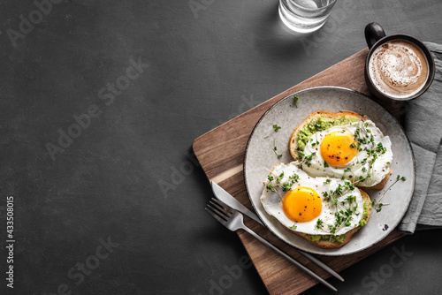Avocado and Fried Egg Sandwiches