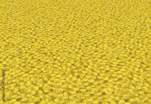 Abstract image of many small yellow-gray boulders