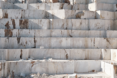 Papier peint Marble quarry shot from front side