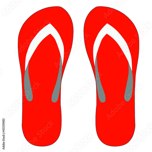 red flip flops