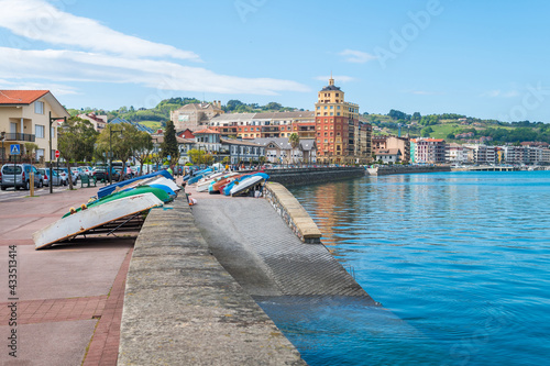 views to hondarribia medieval town  in basque country, Spain photo
