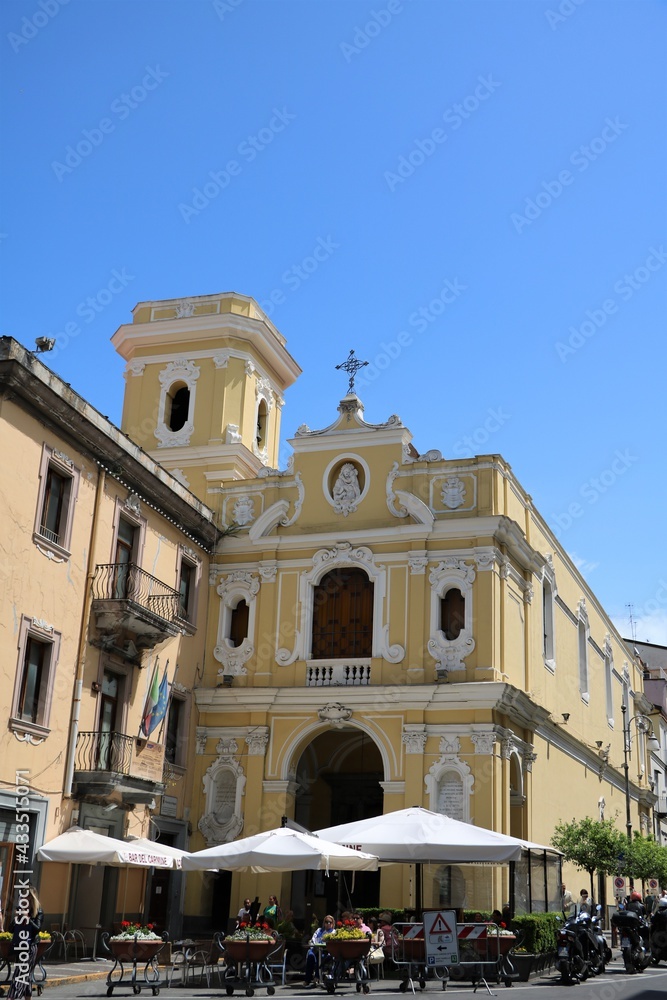 Church Santuario del Carmine in Sorrento, Italy