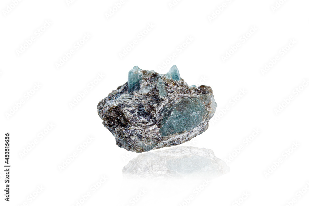 macro mineral stone Alexandrite on a white background macro mineral stone Alexandrite on a white background