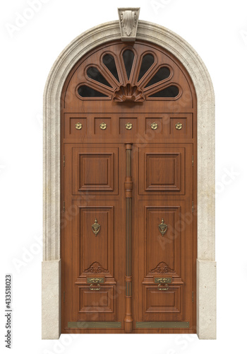 Entrance classic doors for the house