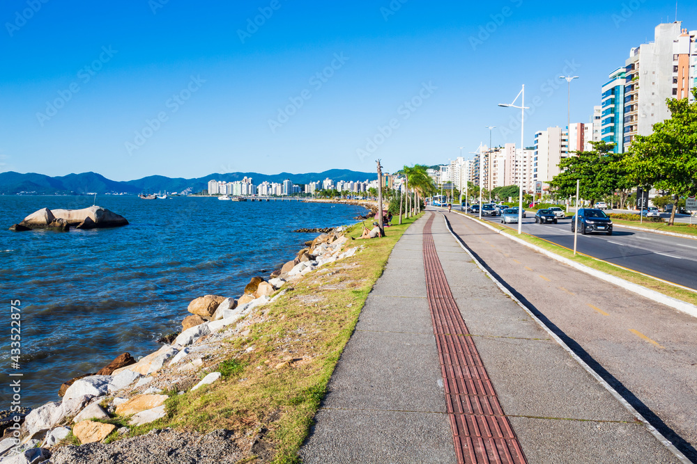 Avenida beira mar norte Florianópolis de Santa Catarina, Brasil, florianopolis