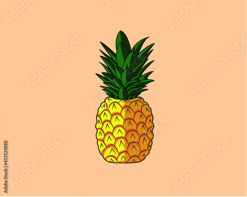 Piña ilustrada