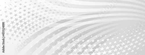 USA independence day abstract background with elements of american flag in gray colors