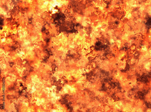 seamless background of smoke and fire