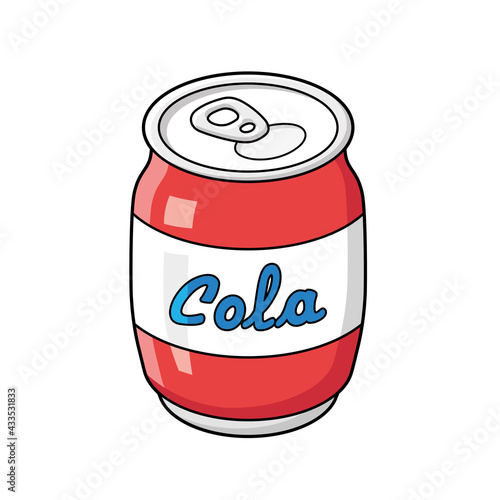 Cola or soda soft drink cans isolated
