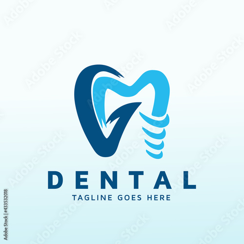 online dental guard service logo design templates