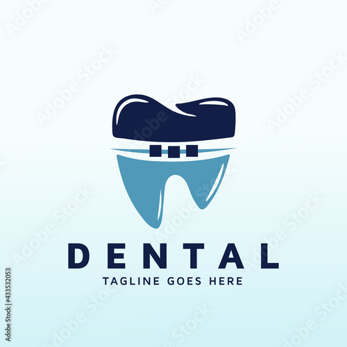 dental and orthodontic office logo design templates idea
