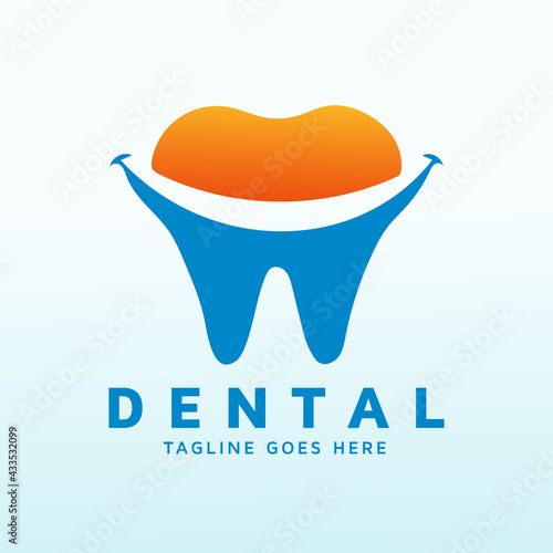 Dental care for children, pediatric dental office logo design