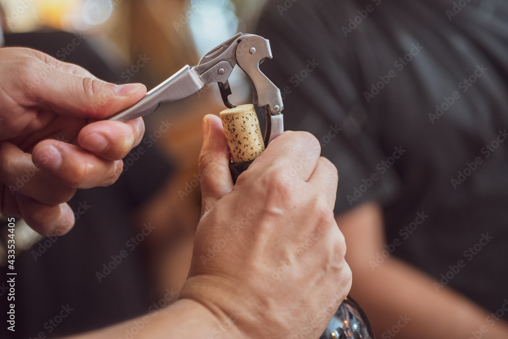 Fototapeta premium hands and wine