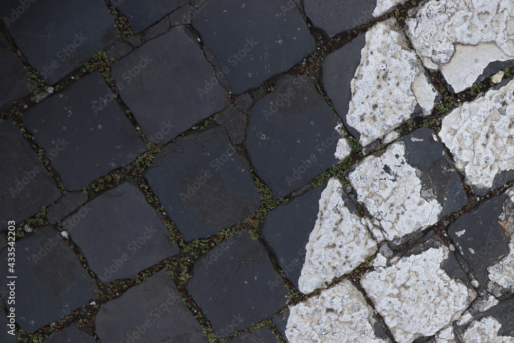 Obraz premium paving stones floor ground surface texture backdrop