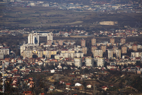 Skopje City from Vodno Hill in Macedonia.