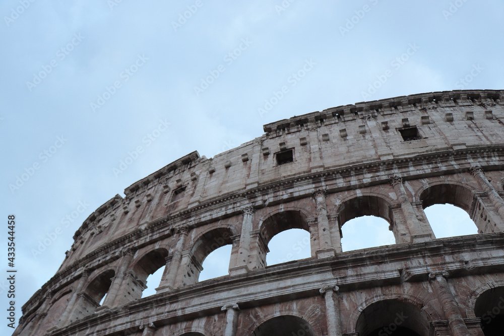 european roman coliseum rome ruin building
