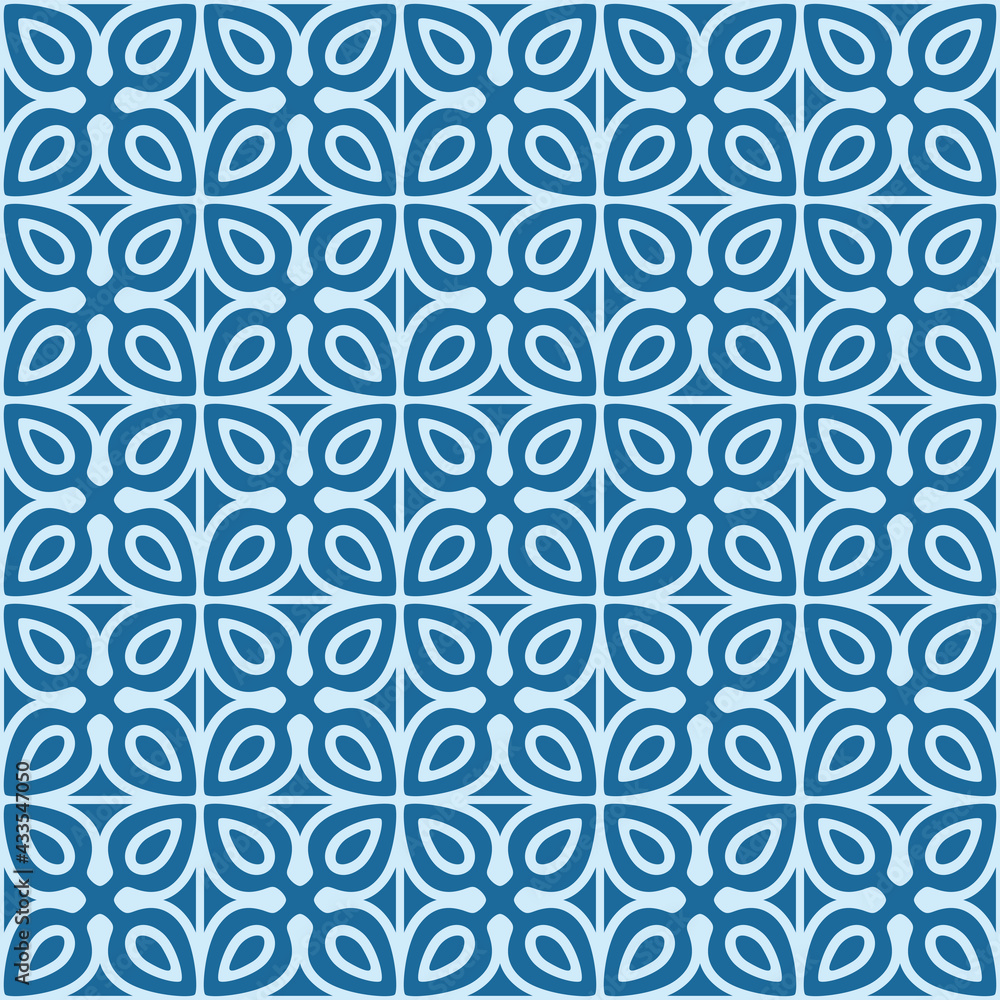 Japanese Flower Square Vector Seamless Pattern Japanese Flower Square Vector Seamless Pattern