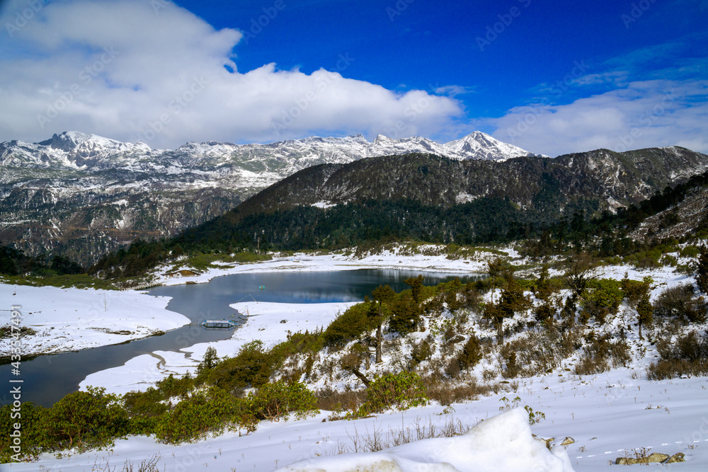 Sela Lake situated 13,700 feet on top of Sela pass, the only mountain pass that only connects Buddhist district Tawang to the rest of Arunachal Pradesh and India.