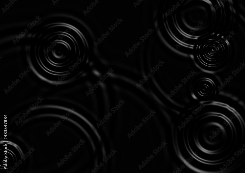 黒い水面に広がる波紋 黒い水面に広がる波紋