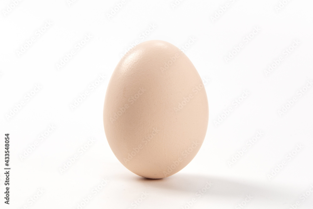Raw native chicken eggs on white background Raw native chicken eggs on white background