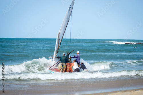 windsurfer on the beach