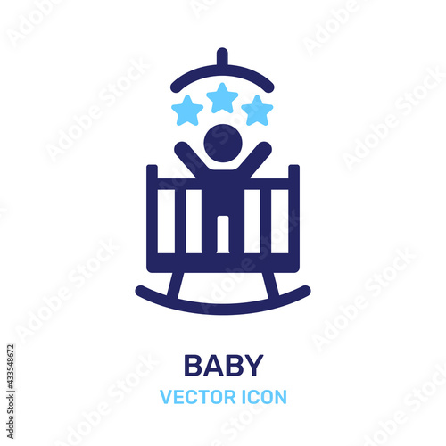 Baby in Crib icon