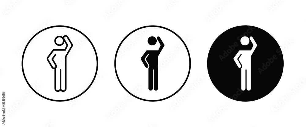think thinking man icon, thought stick figure positions, human icons button, vector, sign, symbol, logo, illustration, editable stroke, flat design style isolated on white linear pictogram think thinking man icon, thought stick figure positions, human icons button, vector, sign, symbol, logo, illustration, editable stroke, flat design style isolated on white linear pictogram