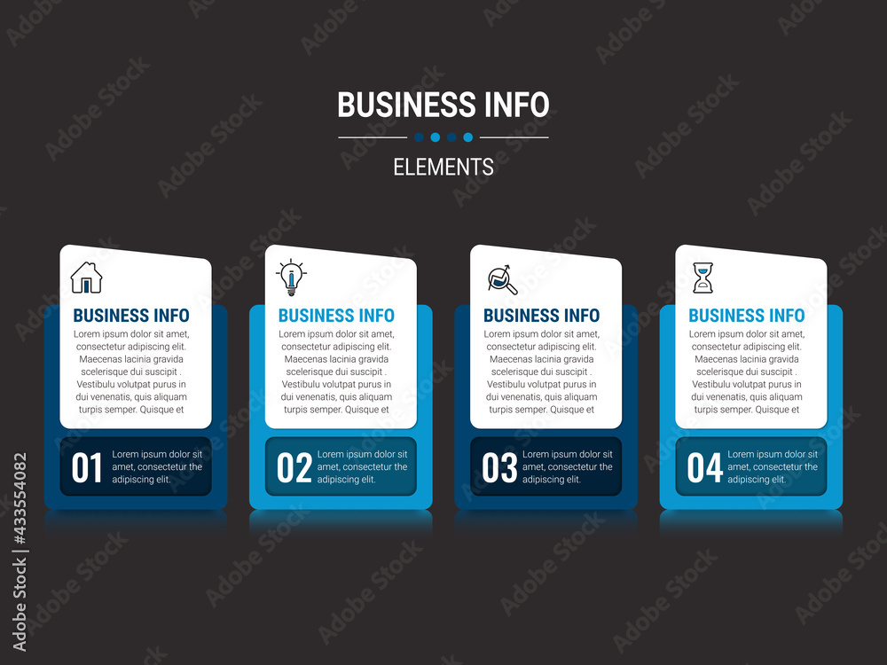 Vector Business infographics. Financial analysis data graphs and diagram, marketing statistic workflow modern business presentation elements vector investment progress icon.
