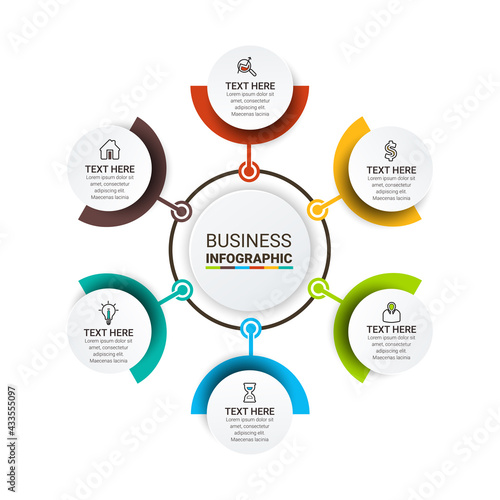Vector Infographic label design template with icons. can be used for workflow layout, diagram, annual report, web design. Business concept

