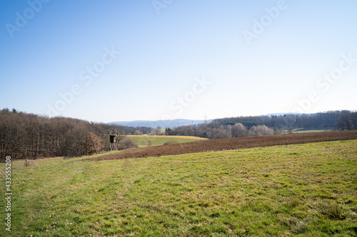 Agriculture fields in the landscape