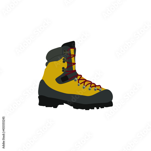 mountaineering shoe icon on white background