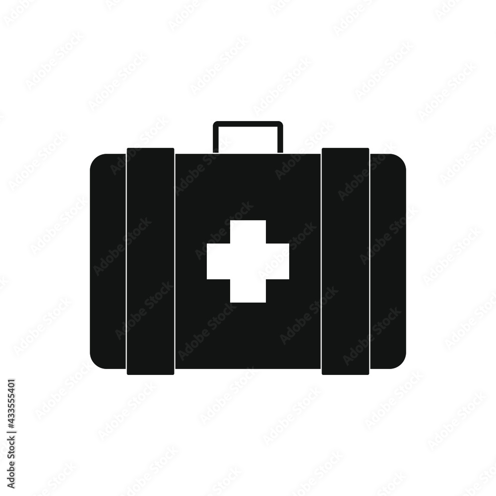 Obraz premium hotel medicine cabinet icon on white background