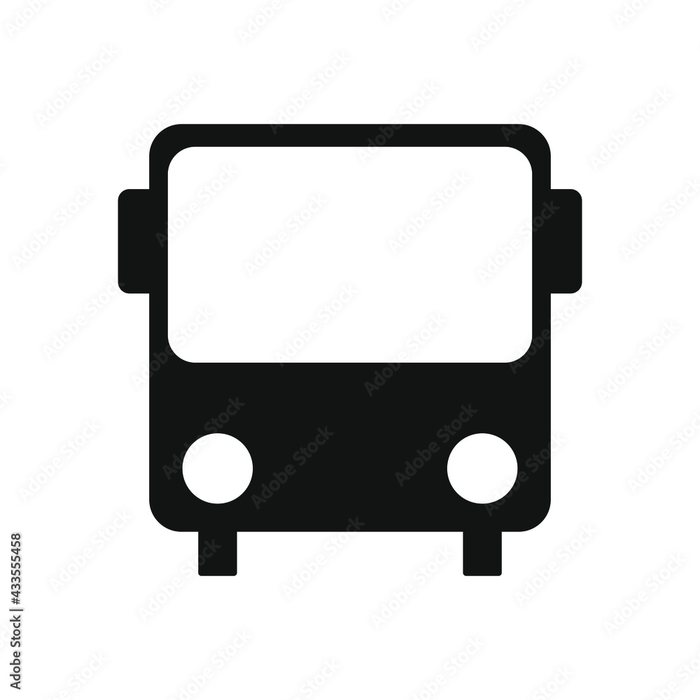 bus icon on white background