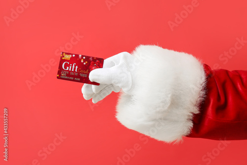Santa Claus with gift card ...