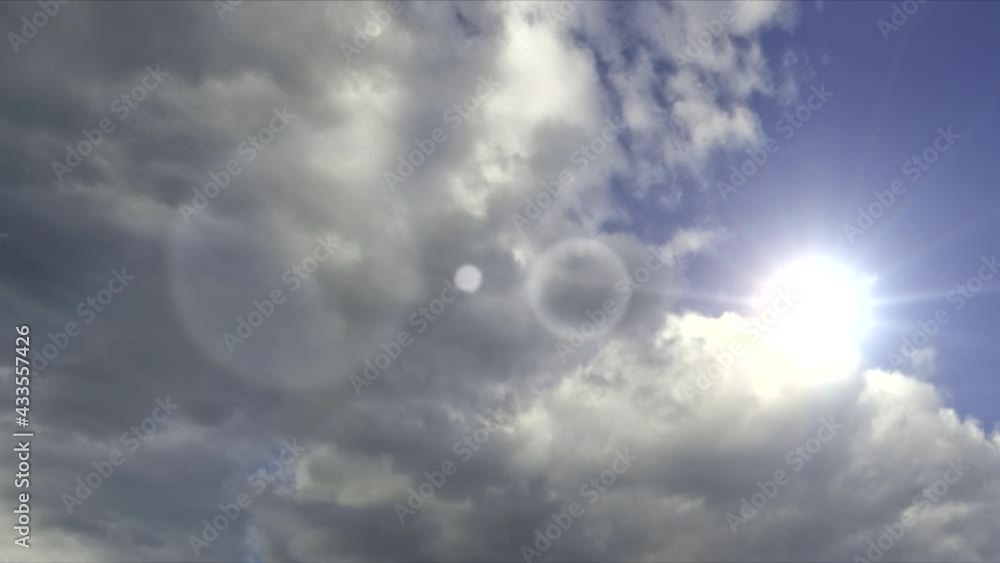 The sun blazes above, clouds billow The sun blazes above, clouds billow