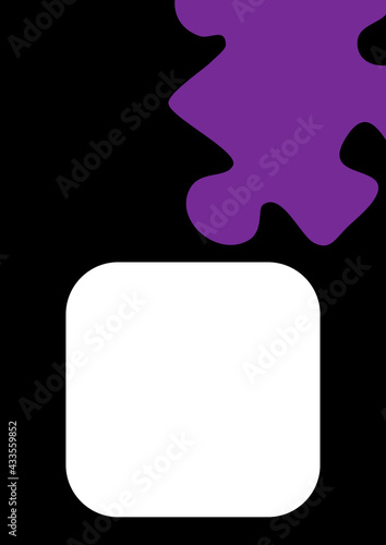 Vertical illustration format A4 - the design of the screen of the phone or tablet for inscriptions and photos
