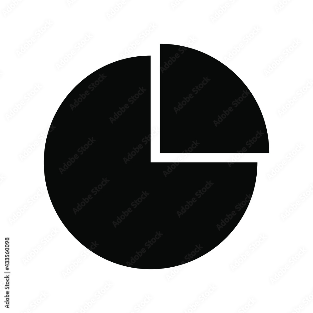 Pie graph icon vector graphic illustration Pie graph icon vector graphic illustration