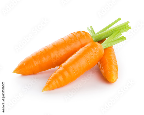 Leinwand Poster Fresh three carrots