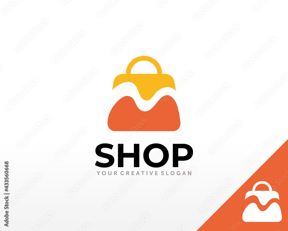 Initial M Online Shop Logo. Good Shop Logo Design vector Stock Vector ...