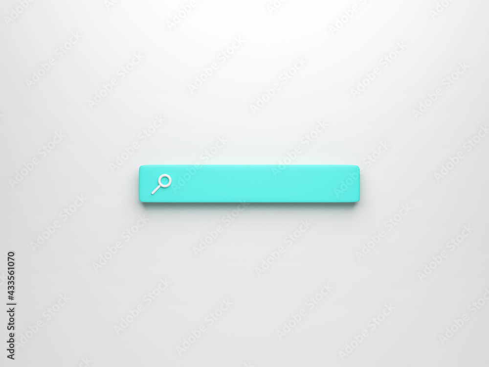 Blue search bar on white background. UI UX Design. Search engines. Online privacy security. Blue search bar on white background. UI UX Design. Search engines. Online privacy security.