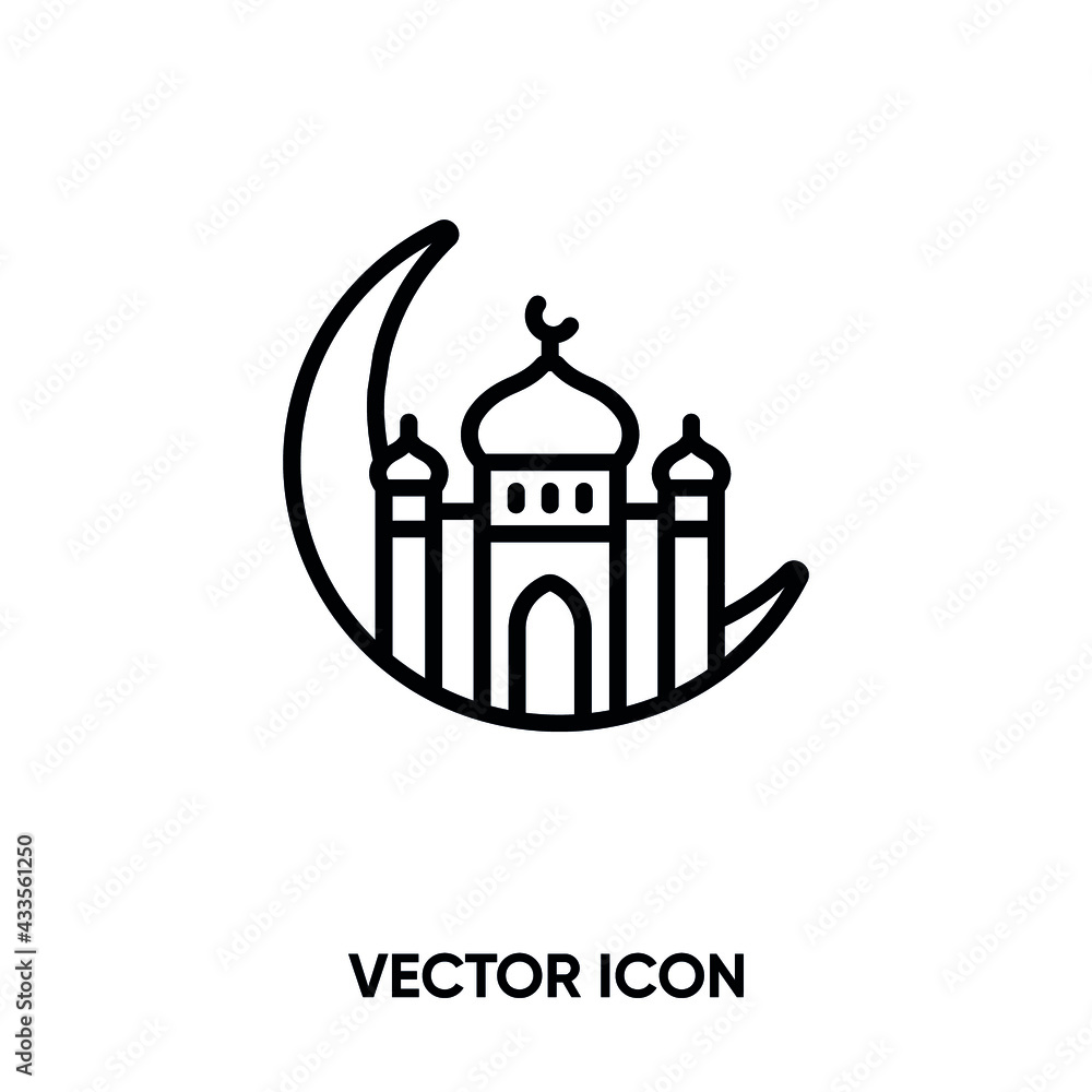 Ramadan vector icon . Modern, simple flat vector illustration for website or mobile app.Mosque symbol, logo illustration. Pixel perfect vector graphics Ramadan vector icon . Modern, simple flat vector illustration for website or mobile app.Mosque symbol, logo illustration. Pixel perfect vector graphics