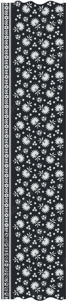 flower leaf pattern with border design flower leaf pattern with border design