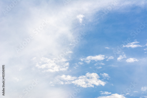 Nature view of blue sky with cloud. Natural landscape background.