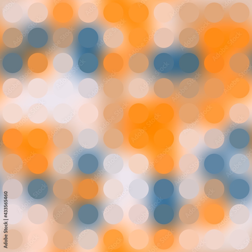 Seamless pattern or grid of circle dots on blurry gradient background for print. High quality illustration. Retro disco effect. Dynamic vintage glow. Abstract pattern for surface design print. Seamless pattern or grid of circle dots on blurry gradient background for print. High quality illustration. Retro disco effect. Dynamic vintage glow. Abstract pattern for surface design print.