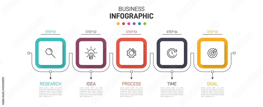 Infographic design with icons and 5 options or steps. Thin line vector. Infographics business concept. Can be used for info graphics, flow charts, presentations, web sites, banners, printed materials. Infographic design with icons and 5 options or steps. Thin line vector. Infographics business concept. Can be used for info graphics, flow charts, presentations, web sites, banners, printed materials.